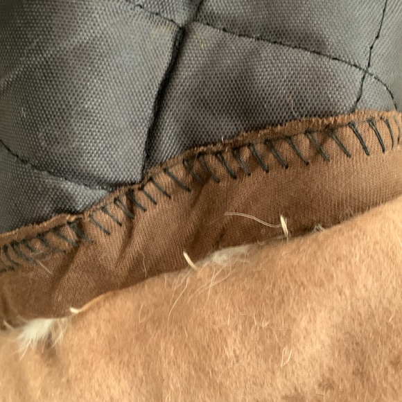 Vintage fur trimmed pea coat S 1970’s ILGWU Penny Lane style - Picture 10 of 10